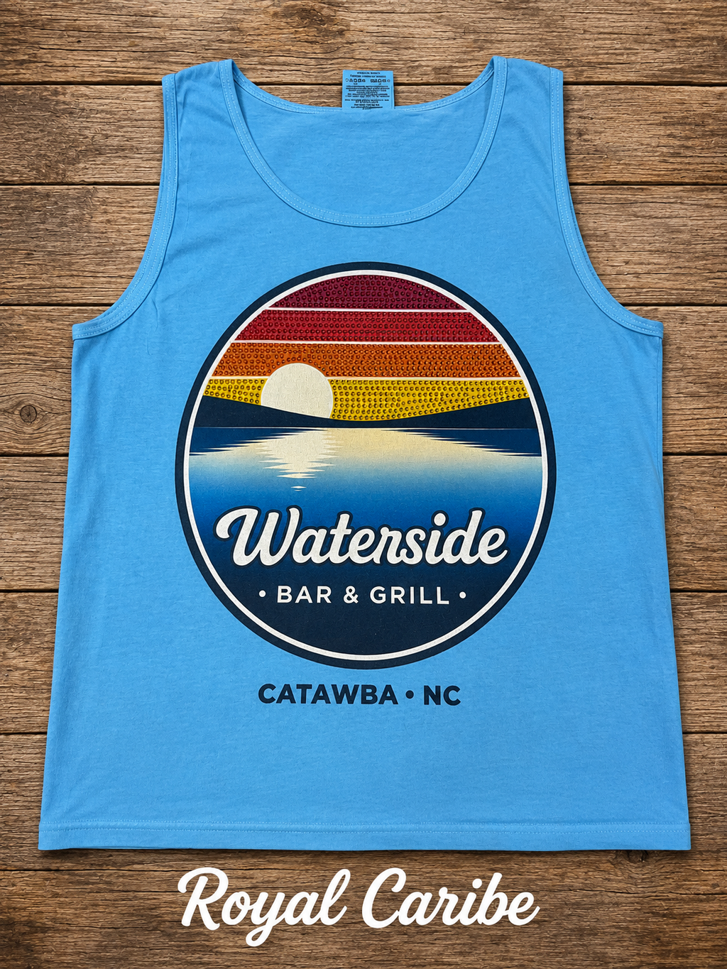 Waterside Bar & Grill Sunset Bling Tank