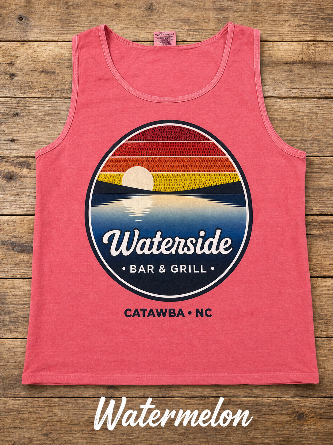 Waterside Bar & Grill Sunset Bling Tank