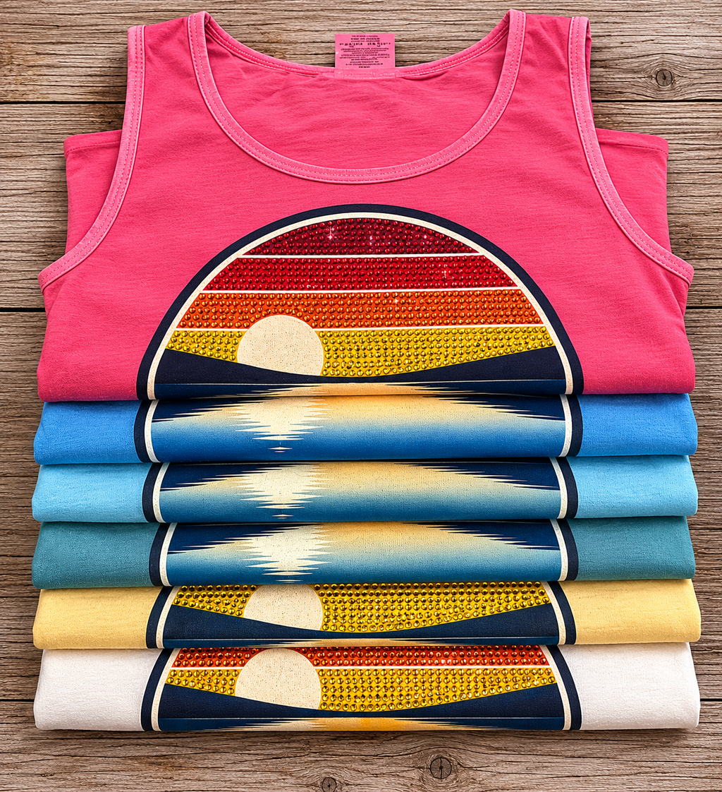 Waterside Bar & Grill Sunset Bling Tank